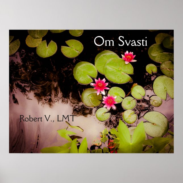 Vatten lilies och koipond poster (Framsidan)