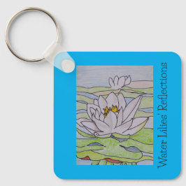 Vatten Lilies reflektioner Nyckelring