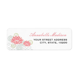 Vatten Lilies-Returetiketter Returadress Etikett