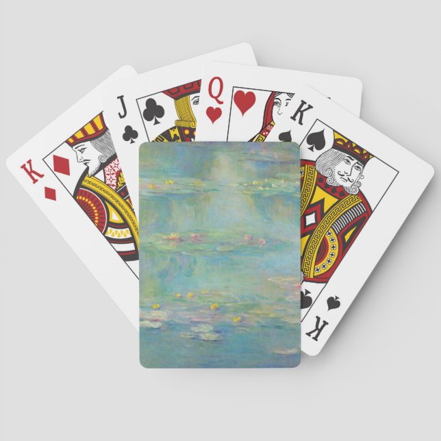 Vatten Lilies-serien av Claude Monet Casinokort (Baksidan)