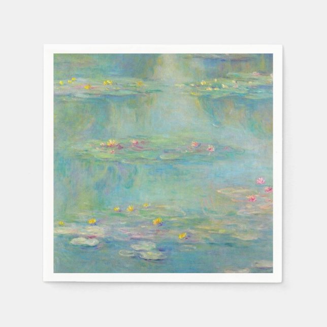 Vatten Lilies-serien av Claude Monet Pappersservett (Framsidan)