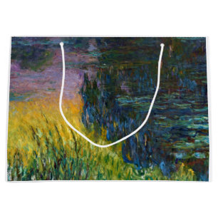 Vatten Lilies - Setting Sol, Claude Monet, 1916