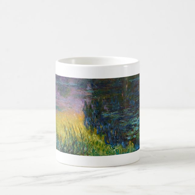 Vatten Lilies - Setting Sol, Claude Monet, 1916 Kaffemugg (Center)