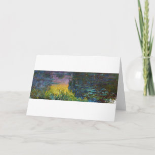 Vatten Lilies - Setting Sol, Claude Monet, 1916 Kort