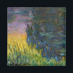 Vatten Lilies - Setting Sol, Claude Monet, 1916 Magnet<br><div class="desc">Oscar-Claude Monet (14 november 1840-5 december 1926) var en Fransk målare, en av de Fransk Impressionistiska målningarna och den mest konsekventa och skickliga utövaren av rörelsens filosofi att uttrycka sina uppfattningar före naturen, särskilt när det gäller plätering av landskapsbilden i luft. Uttrycket ""Impressionism" härrör från titeln på hans målning Impression,...</div>
