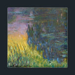 Vatten Lilies - Setting Sol, Claude Monet, 1916 Magnet<br><div class="desc">Oscar-Claude Monet (14 november 1840-5 december 1926) var en Fransk målare, en av de Fransk Impressionistiska målningarna och den mest konsekventa och skickliga utövaren av rörelsens filosofi att uttrycka sina uppfattningar före naturen, särskilt när det gäller plätering av landskapsbilden i luft. Uttrycket ""Impressionism" härrör från titeln på hans målning Impression,...</div>