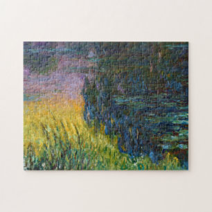 Vatten Lilies - Setting Sol, Claude Monet, 1916 Pussel