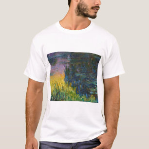 Vatten Lilies - Setting Sol, Claude Monet, 1916 T Shirt