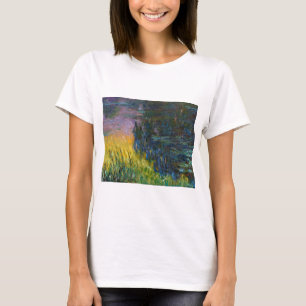 Vatten Lilies - Setting Sol, Claude Monet, 1916 T Shirt