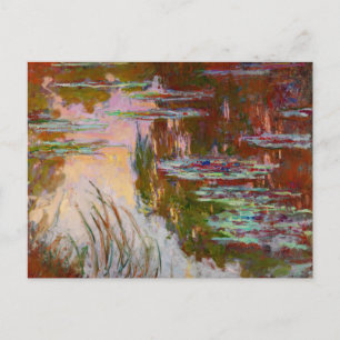 Vatten-Lilies, Sol Monet Fine Art Vykort