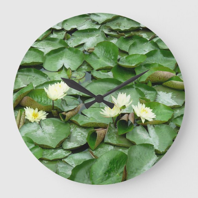Vatten Lilies Stor Klocka (Framsida)