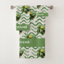 Vatten Lilies vattenfärgsstripe, sömlös textur