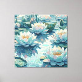 Vatten lilja canvastryck