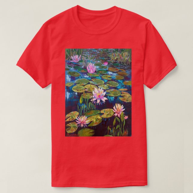 vatten lilja t shirt (Design framsida)