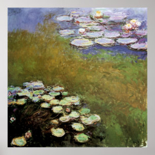 Vatten-Lillies: 1914-17 av Monet Poster