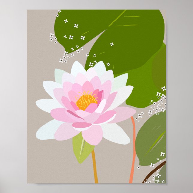 Vatten Lily 01 Poster (Framsidan)