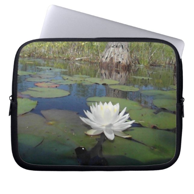 Vatten Lily 2 Laptop Sleeve (Framsidan)