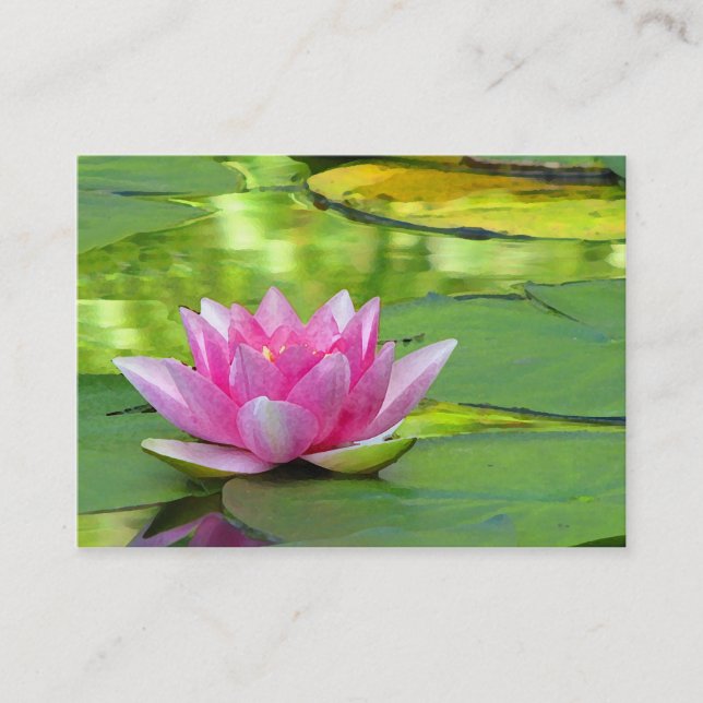 Vatten Lily ATC Visitkort (Framsida)
