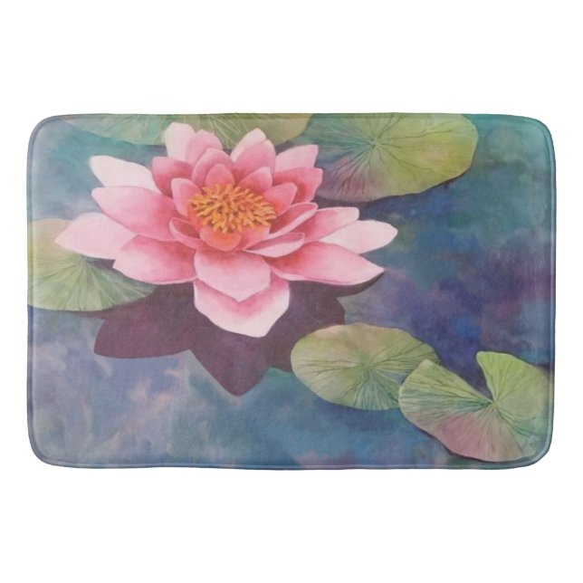 Vatten Lily Badrumsmatta (Framsidan)