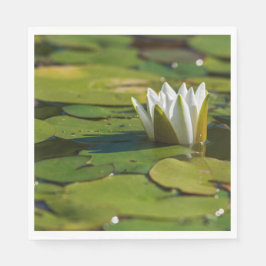 Vatten Lily Blommar Pappersservett