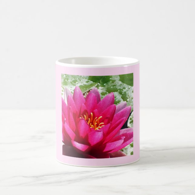 Vatten lily blommigt kaffemugg (Center)