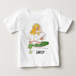 Vatten Lily Cute Flower Child Blommigt Fairy Girl Tee