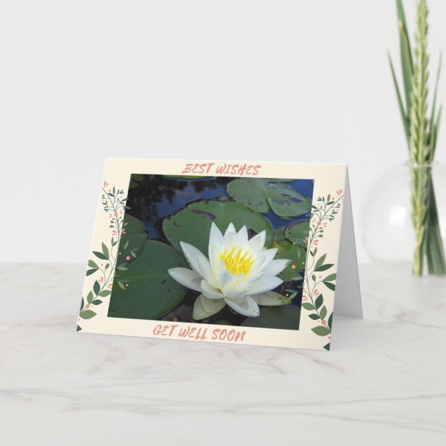 Vatten Lily får bra. Kort (Framsida)