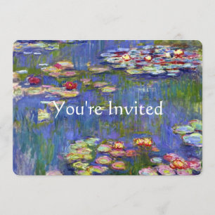 Vatten Lily Fine Art Bröllop Inbjudningar