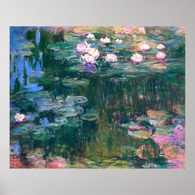 Vatten Lily Flower Pond Poster (Framsidan)