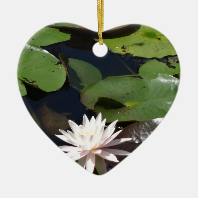 Vatten Lily Julgransprydnad Keramik (Framsidan)