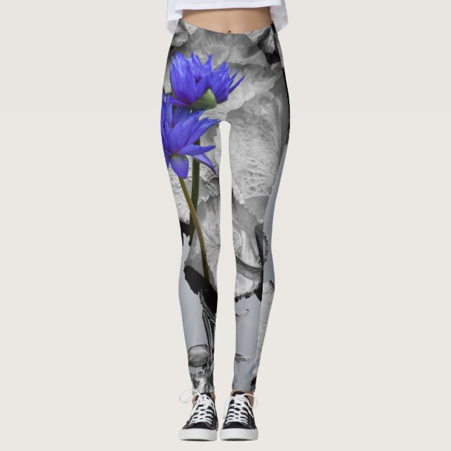 Vatten Lily Kärlek Leggings (Framsida)