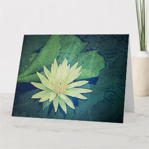 Vatten Lily Lilies Flowers ANPASSNINGSBAR Big Birt Kort