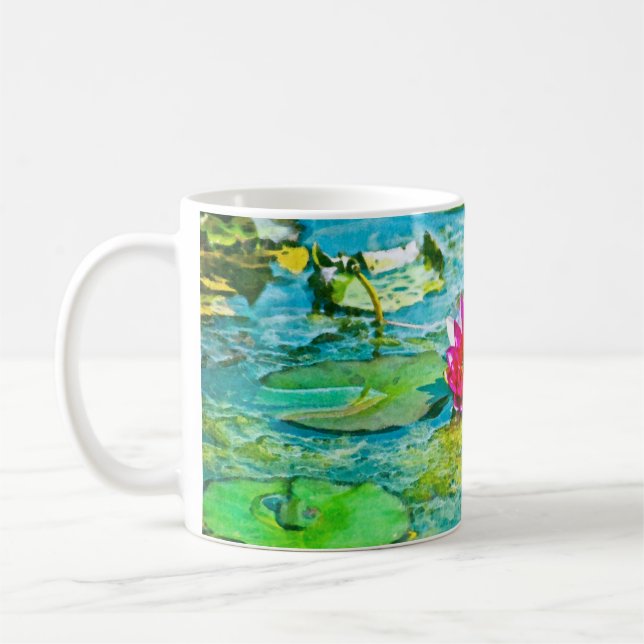 Vatten Lily Lilypad Kaffemugg (Vänster)