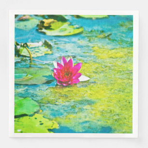 Vatten Lily Lilypad Pappersservett