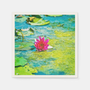 Vatten Lily Lilypad Pappersservett