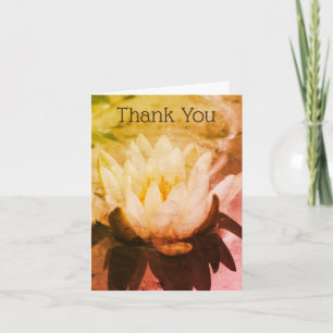 Vatten Lily Lotus Flower Art Tack för ditt kort