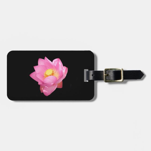 Vatten Lily Luggage Tag Bagagebricka (Horisontell Framsida)
