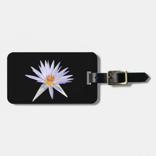 Vatten Lily Luggage Tag Bagagebricka (Horisontell Framsida)