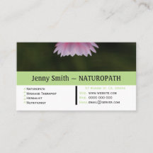 Vatten Lily Naturopath Möte Affärskort