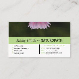Vatten Lily Naturopath Möte Affärskort Tidsbeställning Kort
