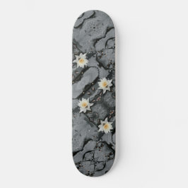 Vatten Lily Pad Pond Flower Altered Mini Skateboard Bräda 18,5 Cm
