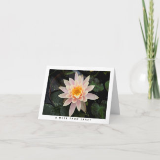 Vatten Lily-Personlig Note Card Anteckningskort