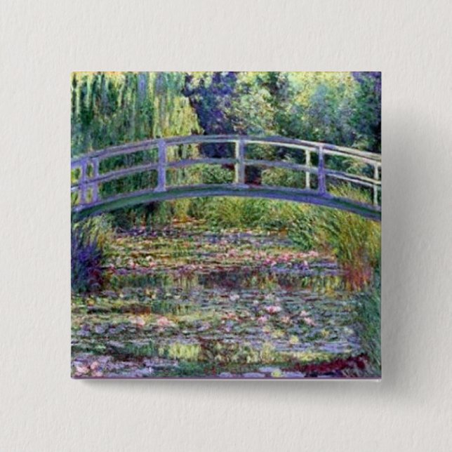 Vatten Lily Pond av Claude Monet Knapp (Framsida)