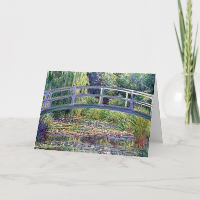 Vatten Lily Pond av Claude Monet Kort (Framsida)