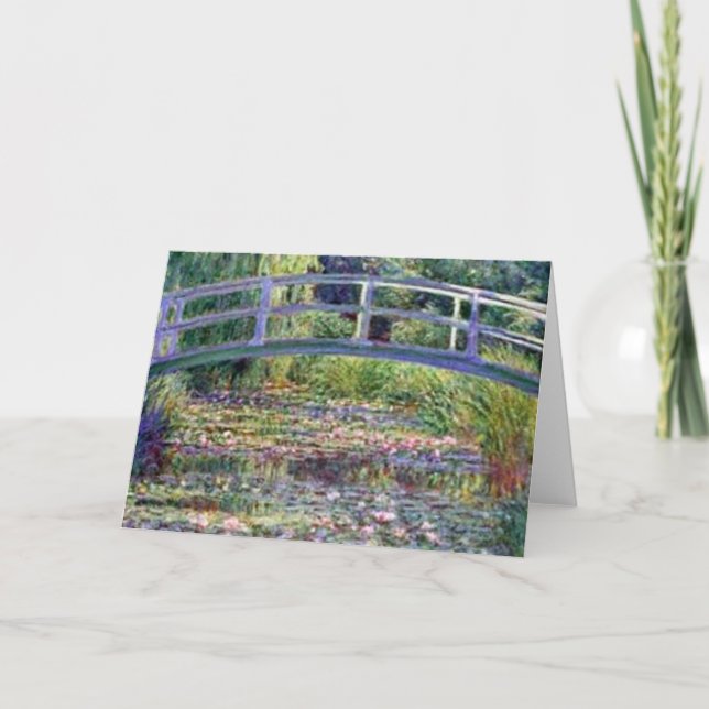 Vatten Lily Pond av Claude Monet Kort (Framsida)