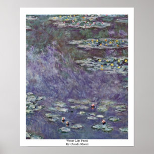 Vatten Lily Pond av Claude Monet Poster
