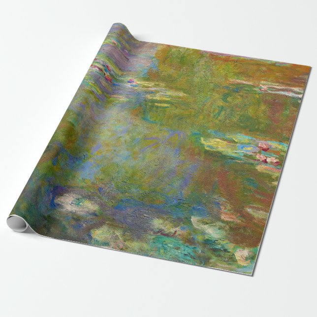Vatten Lily Pond av Claude Monet Presentpapper (Utrullad)