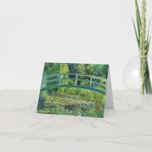 Vatten-Lily Pond av Claude Monet Tack Kort (Framsida)