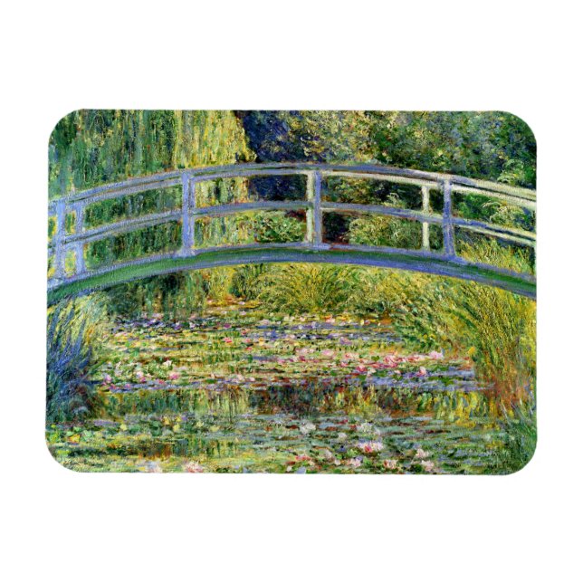 Vatten-Lily Pond av Monet Fine Art Magnet (Horisontell)
