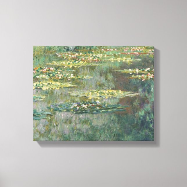 Vatten Lily Pond Claude Monet Canvastryck (Framsida)